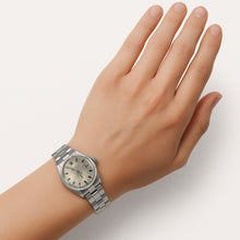 Afbeelding in Gallery-weergave laden, Rolex Date 26 mm Zilveren Stick Dial Roestvrijstalen Horloge P1

