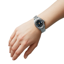 Afbeelding in Gallery-weergave laden, Rolex Datejust-horloge met blauwe diamanten wijzerplaat van 26 mm
