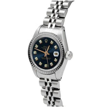 Afbeelding in Gallery-weergave laden, blauwe diamanten wijzerplaat Rolex
