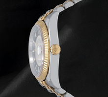 Afbeelding in Gallery-weergave laden, Rolex Datejust 116233 Zwarte Wijzerplaat 36mm Roestvrij Staal en Geelgoud Horloge
