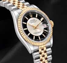 Afbeelding in Gallery-weergave laden, Rolex Datejust 116233 Zwarte Wijzerplaat 36mm Roestvrij Staal en Geelgoud Horloge
