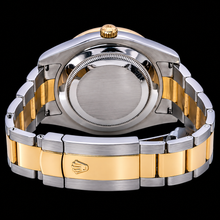 Afbeelding in Gallery-weergave laden, Rolex Datejust 116333 41 mm Zwarte Romeinse Diamanten Wijzerplaat Tweekleurig Gouden Oyster-armband Horloge
