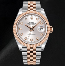 Afbeelding in Gallery-weergave laden, Rolex Datejust 126331 41mm Sundust Diamanten Wijzerplaat Tweekleurig Horloge
