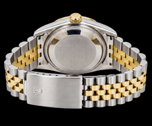 Afbeelding in Gallery-weergave laden, Rolex Datejust 16013 36mm Tweekleurig Horloge met Zwarte Romeinse Wijzerplaat
