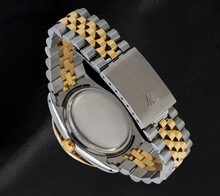 Afbeelding in Gallery-weergave laden, Rolex Datejust 16013 Diamanten Lunette Rode Diamanten Wijzerplaat 36mm Tweekleurig Horloge

