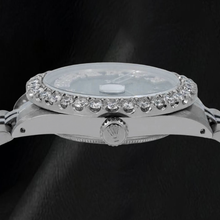 Afbeelding in Gallery-weergave laden, Rolex Datejust 16030 31mm Blauwe Romeinse Diamanten Wijzerplaat Roestvrij Staal Horloge
