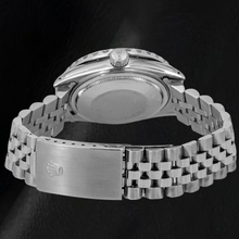 Afbeelding in Gallery-weergave laden, Rolex Datejust 16030 31mm Blauwe Romeinse Diamanten Wijzerplaat Roestvrij Staal Horloge
