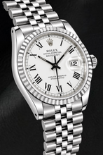 Afbeelding in Gallery-weergave laden, Rolex Datejust 1603 36mm Witte Romeinse Wijzerplaat Roestvrij Staal Horloge
