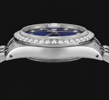 Afbeelding in Gallery-weergave laden, Rolex Datejust 16200 36mm Blauwe Diamanten Wijzerplaat Roestvrij Staal Horloge

