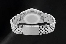 Afbeelding in Gallery-weergave laden, Rolex Datejust 16200 36mm Blauwe Romeinse Diamanten Wijzerplaat Roestvrij Staal Horloge
