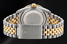 Afbeelding in Gallery-weergave laden, Rolex Datejust 16233 36mm IJsblauwe Florale Diamanten Wijzerplaat Tweekleurig Horloge
