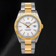 Afbeelding in Gallery-weergave laden, Rolex Datejust 16263 36mm Witte Wijzerplaat met Streepindexen Tweekleurig Horloge
