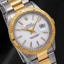Afbeelding in Gallery-weergave laden, Rolex Datejust 16263 36mm Witte Wijzerplaat met Streepindexen Tweekleurig Horloge
