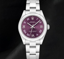 Afbeelding in Gallery-weergave laden, Rolex Datejust 177200 Paarse Romeinse Wijzerplaat 31mm Roestvrij Staal Horloge
