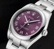 Afbeelding in Gallery-weergave laden, Rolex Datejust 177200 Paarse Romeinse Wijzerplaat 31mm Roestvrij Staal Horloge
