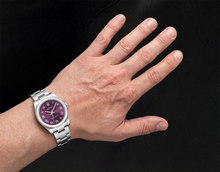 Afbeelding in Gallery-weergave laden, Rolex Datejust 177200 Paarse Romeinse Wijzerplaat 31mm Roestvrij Staal Horloge
