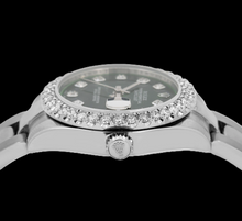 Afbeelding in Gallery-weergave laden, Rolex Datejust 178240 31mm Groene Diamanten Wijzerplaat Roestvrij Staal Horloge
