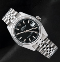 Afbeelding in Gallery-weergave laden, Rolex Datejust 178240 Zwarte Lichtgevende Wijzerplaat 31mm Roestvrij Staal Horloge
