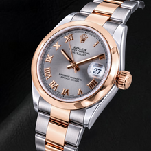 Afbeelding in Gallery-weergave laden, Rolex Datejust 178241 31 mm Tweekleurig Horloge met Grijze Romeinse Wijzerplaat
