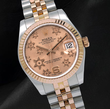 Afbeelding in Gallery-weergave laden, Rolex Datejust 178271 Zalmkleurige Florale Wijzerplaat 31 mm Tweekleurig Horloge
