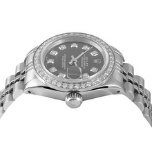 Afbeelding in Gallery-weergave laden, Rolex Datejust 26 mm grijs diamanten wijzerplaat roestvrij staal horloge

