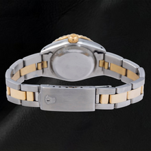 Afbeelding in Gallery-weergave laden, Rolex Datejust 26mm 69173 Zwarte Diamanten Wijzerplaat Tweekleurig Oyster-armband Horloge
