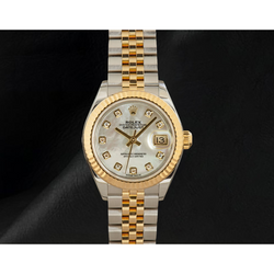 Rolex Datejust 279173 Parelmoeren Diamanten Wijzerplaat 28 mm Dameshorloge