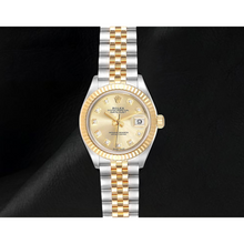 Afbeelding in Gallery-weergave laden, Rolex Datejust 28 mm Roestvrij Staal en Geelgoud Diamanten Dameshorloge 279173
