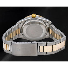 Afbeelding in Gallery-weergave laden, Rolex Datejust 31 mm roze parelmoer diamanten wijzerplaat two tone Oyster armband horloge
