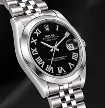Afbeelding in Gallery-weergave laden, Rolex Datejust 31mm 178240 Roestvrij Staal Horloge met Zwarte Romeinse Wijzerplaat
