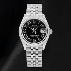 Rolex Datejust 31mm 278274 Zwarte Romeinse Wijzerplaat Roestvrij Staal Horloge