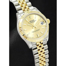 Afbeelding in Gallery-weergave laden, Rolex Datejust 31mm Champagne Lichtgevend Tweekleurig Horloge
