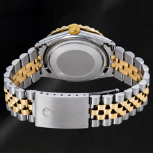 Afbeelding in Gallery-weergave laden, Rolex Datejust 36mm 1601 Blauwe Romeinse Diamanten Wijzerplaat Tweekleurig Jubilee-armband
