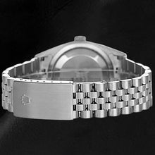 Afbeelding in Gallery-weergave laden, Rolex Datejust 36 mm wit parelmoeren diamanten wijzerplaat roestvrij staal horloge
