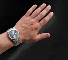 Afbeelding in Gallery-weergave laden, Rolex Datejust 41 Wimbledon Slate Wijzerplaat Roestvrij Staal Horloge
