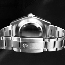 Afbeelding in Gallery-weergave laden, Rolex Datejust 41 mm blauwe Romeinse wijzerplaat roestvrij staal Oyster armband horloge

