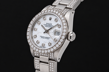 Afbeelding in Gallery-weergave laden, Rolex Datejust 68240 31 mm Wit Parelmoer Diamanten Wijzerplaat Roestvrij Staal Horloge
