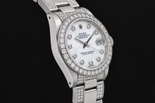 Afbeelding in Gallery-weergave laden, Rolex Datejust 68240 31 mm Wit Parelmoer Diamanten Wijzerplaat Roestvrij Staal Horloge
