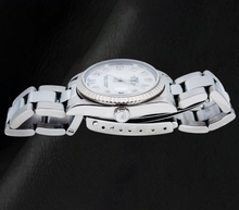 Afbeelding in Gallery-weergave laden, Rolex Datejust 68241 31mm Wit Parelmoer Diamanten Wijzerplaat Roestvrij Staal Horloge
