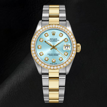 Afbeelding in Gallery-weergave laden, Rolex Datejust 6824 31mm IJsblauwe Diamanten Wijzerplaat Tweekleurig Horloge
