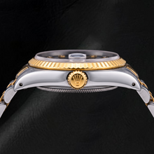 Afbeelding in Gallery-weergave laden, Rolex Datejust 68273 31mm Blauwe Diamanten Wijzerplaat Tweekleurig Horloge
