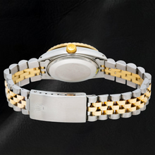 Afbeelding in Gallery-weergave laden, Rolex Datejust 6827 31mm Blauwe Romeinse Diamanten Wijzerplaat Tweekleurig Jubilee-armband Horloge
