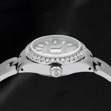 Afbeelding in Gallery-weergave laden, Rolex Datejust 69160 26mm Grijze Diamant Roestvrij Staal Horloge
