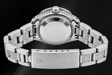 Afbeelding in Gallery-weergave laden, Rolex Datejust 69160 26mm Groene Diamanten Wijzerplaat Roestvrij Staal Semi-diamanten Oyster-armband Horloge
