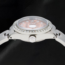 Afbeelding in Gallery-weergave laden, Rolex Datejust 69160 26mm Zalmkleurige Diamanten Wijzerplaat Roestvrij Staal Oyster-armband Horloge
