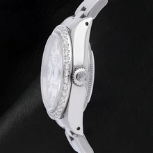 Afbeelding in Gallery-weergave laden, Rolex Datejust 69160 26mm Wit Parelmoer Diamanten Wijzerplaat Roestvrij Staal Horloge

