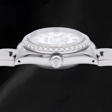 Afbeelding in Gallery-weergave laden, Rolex Datejust 69160 26mm Wit Parelmoer Diamanten Wijzerplaat Roestvrij Staal Horloge
