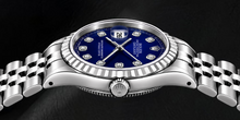 Afbeelding in Gallery-weergave laden, Rolex Datejust 6916 26mm Blauwe Diamanten Wijzerplaat Roestvrij Staal Horloge
