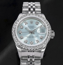 Afbeelding in Gallery-weergave laden, Rolex Datejust 6916 26mm Blauwe Diamanten Wijzerplaat Roestvrij Staal Horloge
