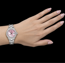 Afbeelding in Gallery-weergave laden, Rolex Datejust 6916 26mm Roze Parelmoer Diamanten Wijzerplaat Roestvrij Staal Horloge

